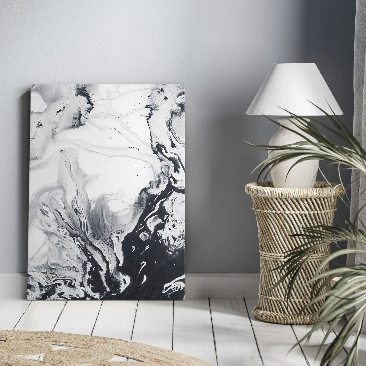 Canvastavla - Bild på duk - Jordens inre - 55x100 cm