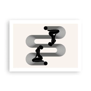 Affisch - Sensuell symmetri - 70x50 cm