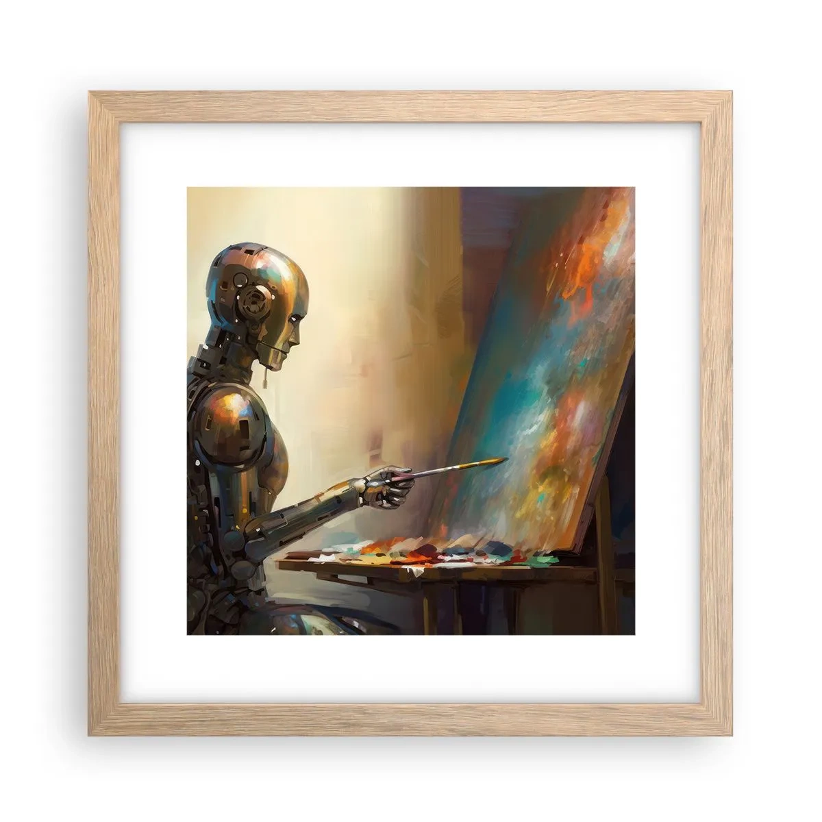 Affisch i ram av ljusek - Framtidens konst - 30x30 cm