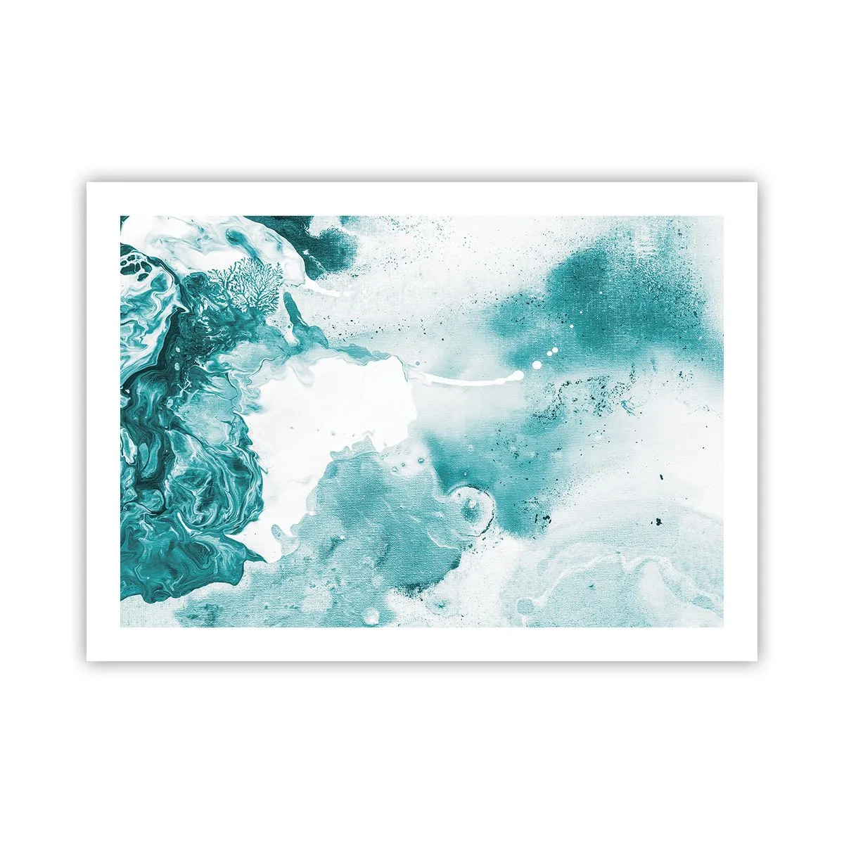 Affisch - Blåa laguner - 70x50 cm