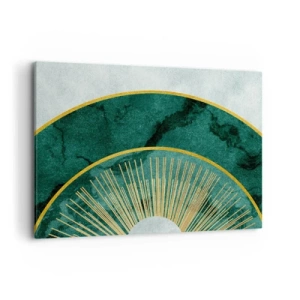 Canvastavla - Bild på duk - Ett annorlunda solsystem - 100x70 cm