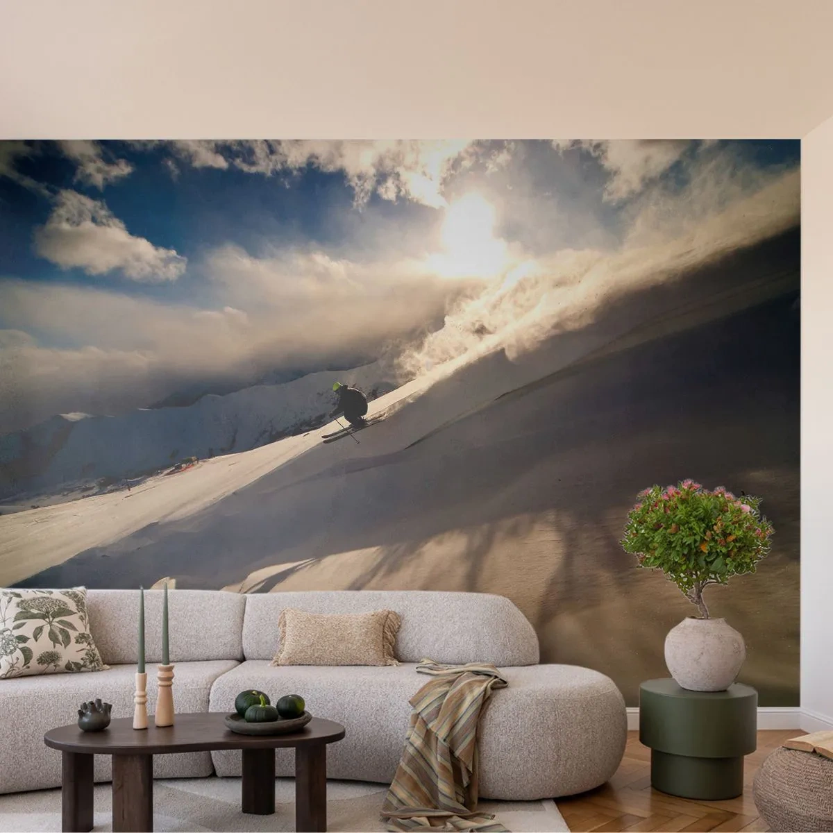 Fototapet Premium Sand - Fjällutmaningen accepterad - Sport och hobbyer, Berg, Alperna - 100x70 cm