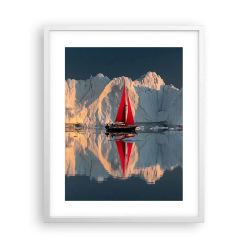 Affisch i vit ram - I världens ände - 40x50 cm