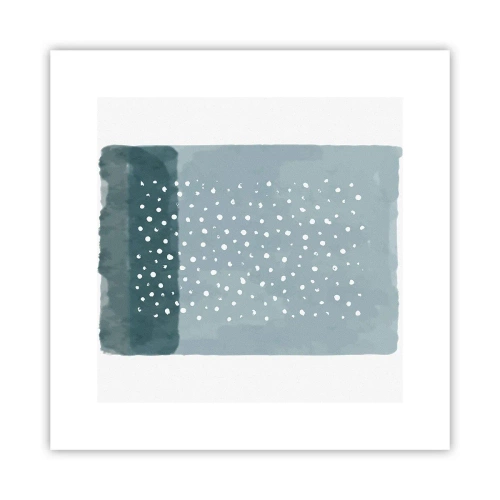 Affisch - Uppstådda ur det blåa - 30x30 cm