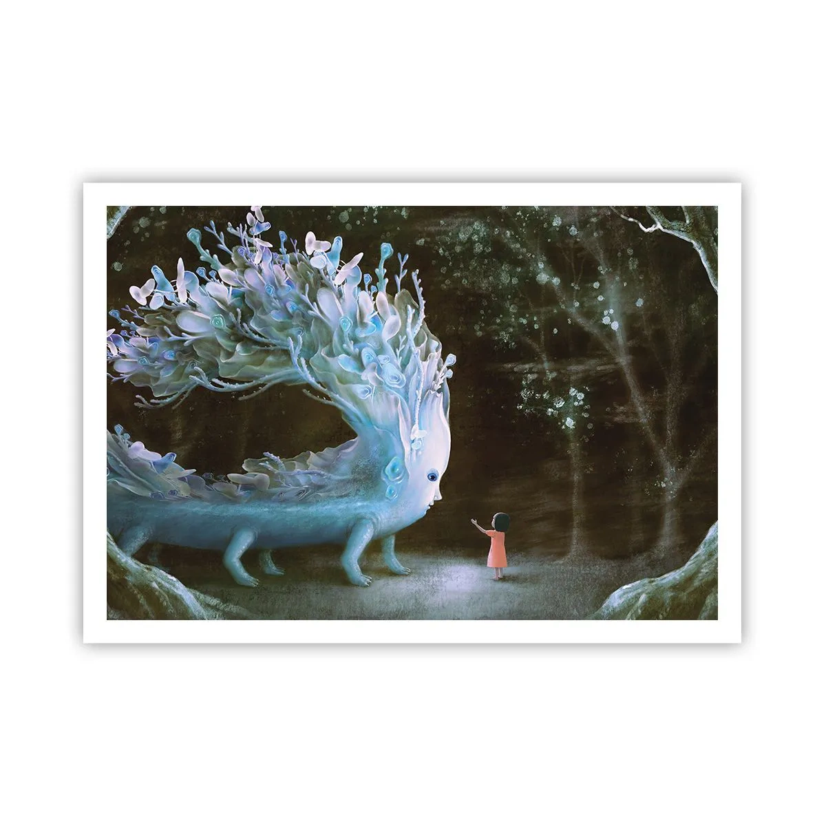 Affisch - Fantastiskt möte - 100x70 cm