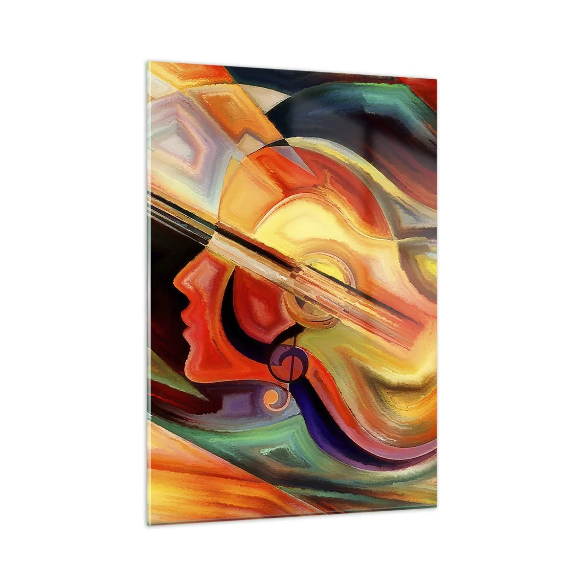 Glastavla - Bild på glas - Allt väl - 50x70 cm