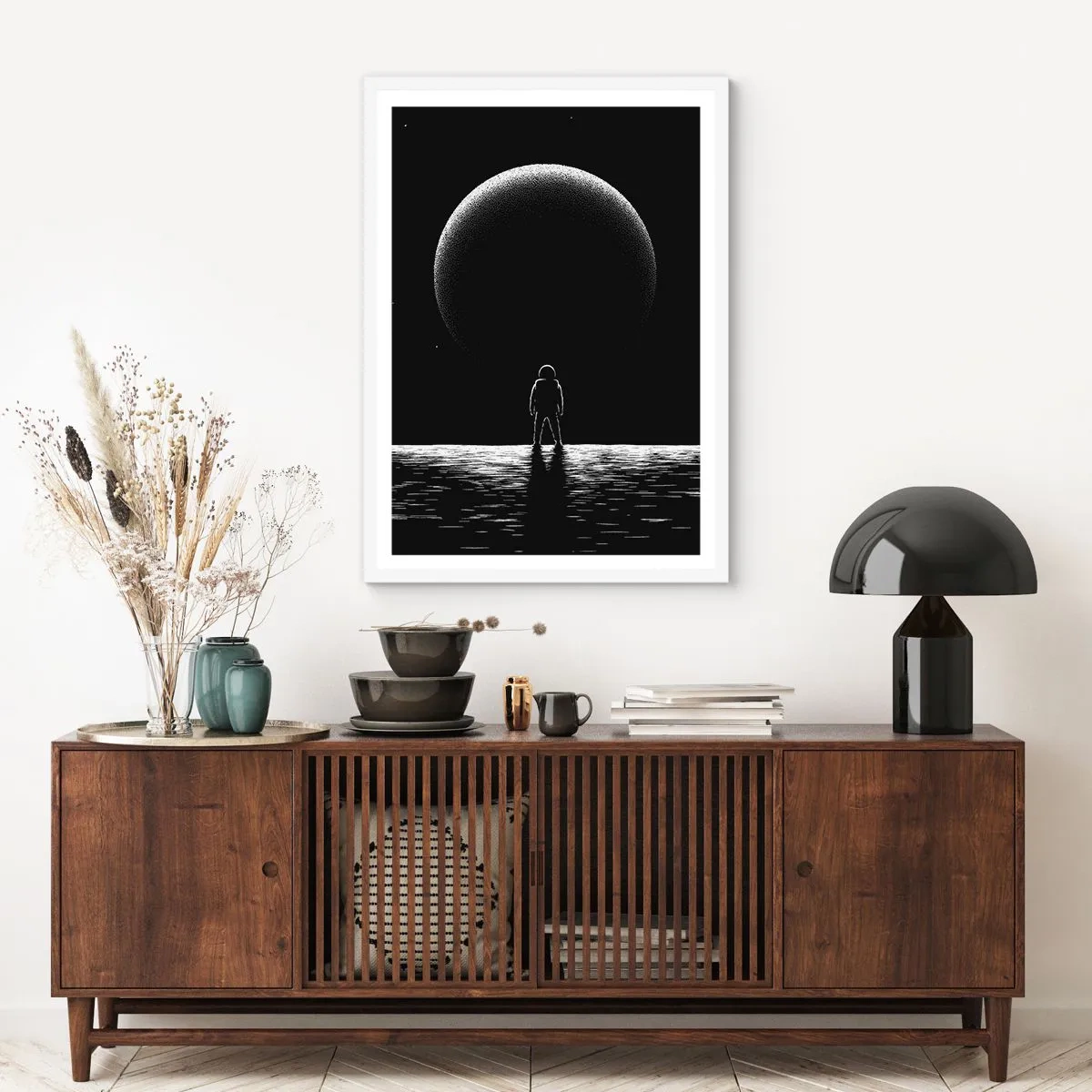 Affisch i vit ram - Ansikte mot ansikte - 50x70 cm