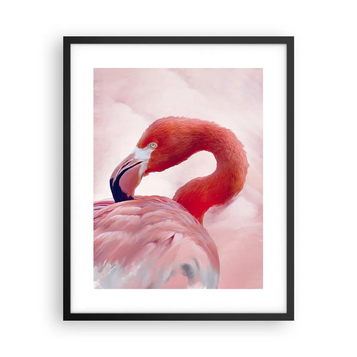 Affisch i svart ram - Fågelns skönhet - 40x50 cm