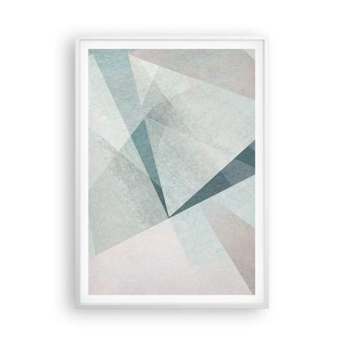 Affisch i vit ram - Lugnt trots dynamiskt - 70x100 cm