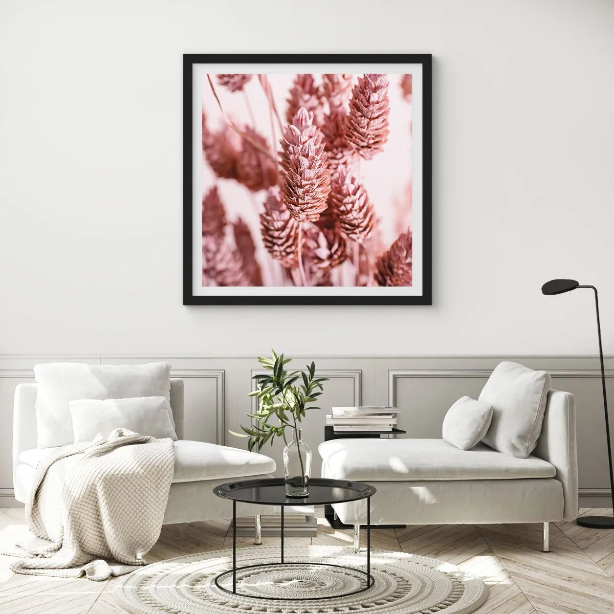 Affisch i svart ram - Skenet bedrar - 50x50 cm