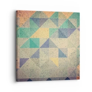 Canvastavla - Bild på duk - Trianglarnas republik - 30x30 cm