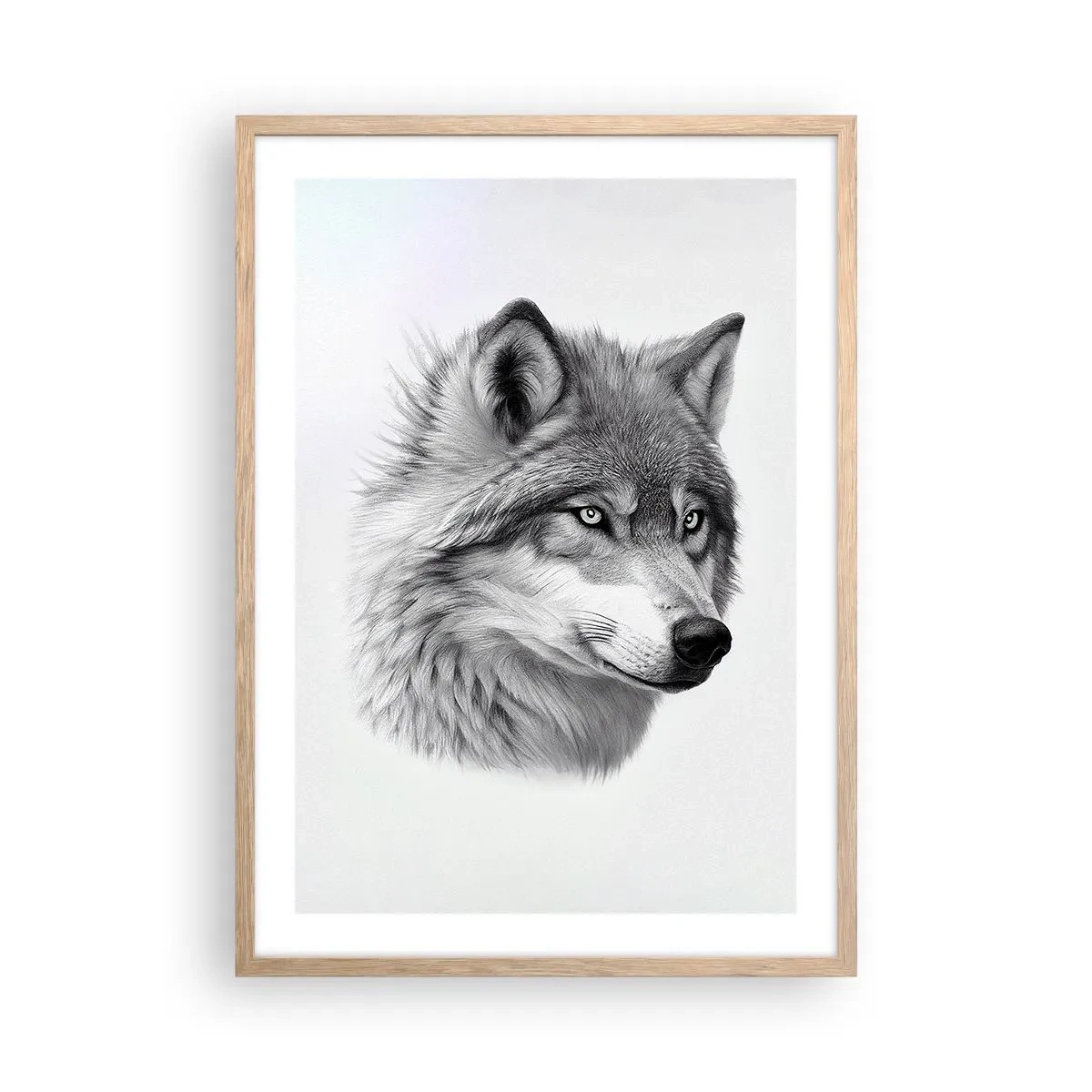 Affisch i ram av ljusek - Alfa - utan tvekan - 50x70 cm