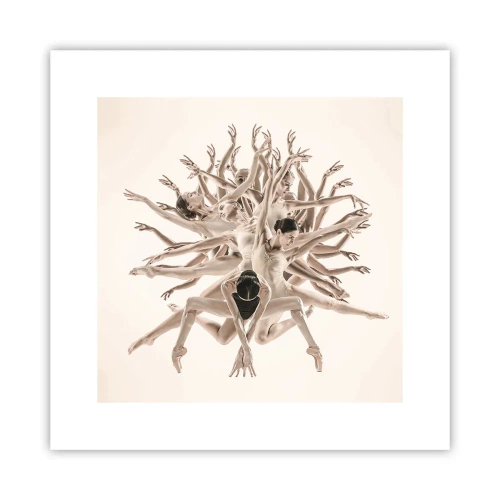 Affisch - Blommar i dansen - 30x30 cm