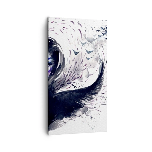 Canvastavla - Bild på duk - Demonisk och vacker - 45x80 cm