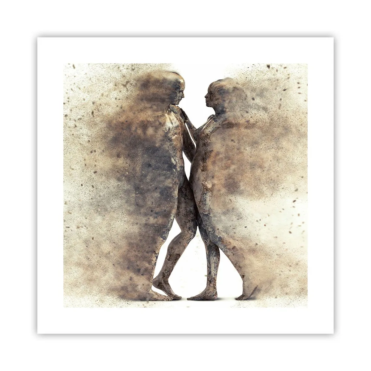 Affisch - Uppstådda ur aska för att älska - 40x40 cm