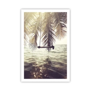 Affisch - Gunga i molnen hur mycket du vill - 61x91 cm