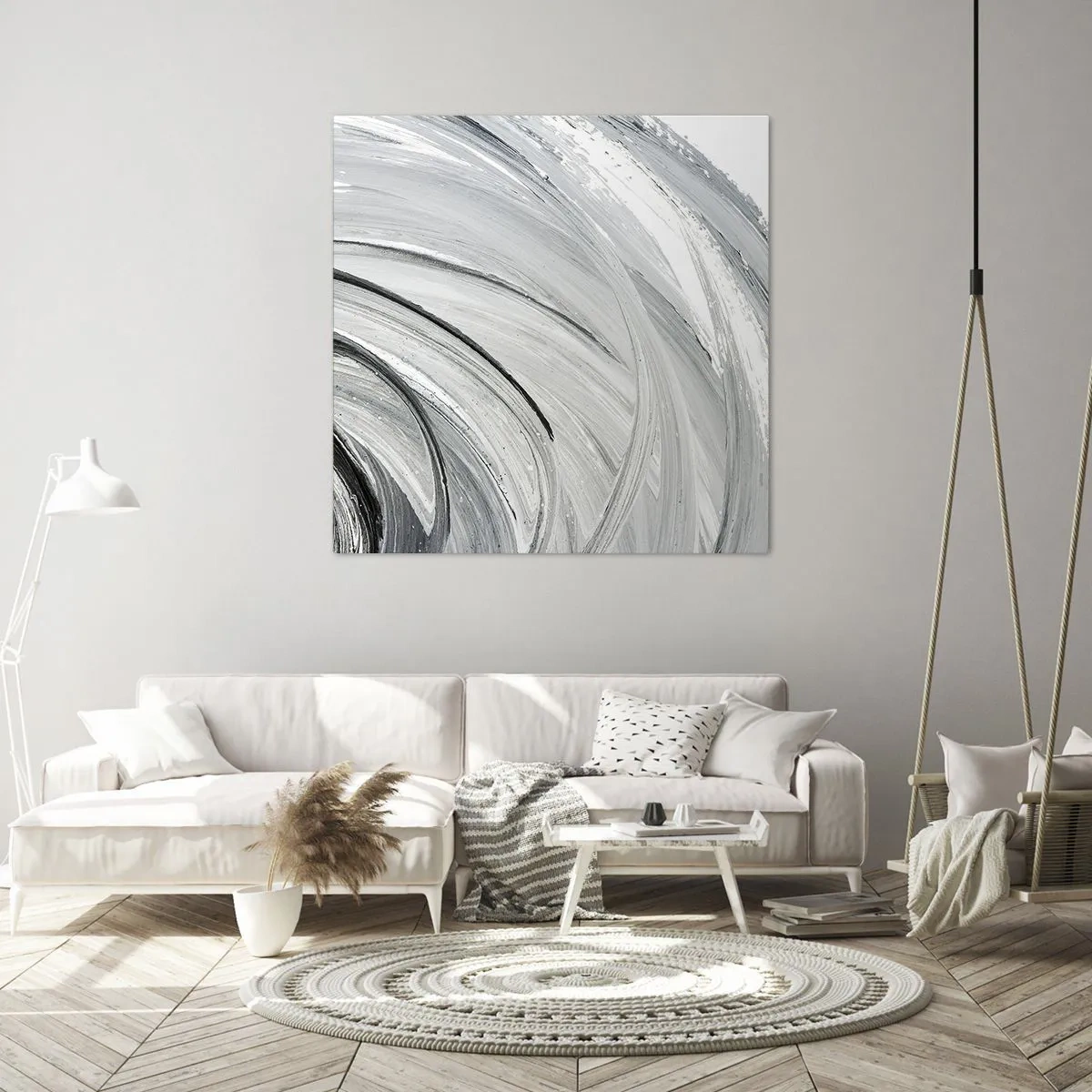 Canvastavla - Bild på duk - Orbital komposition - 30x30 cm