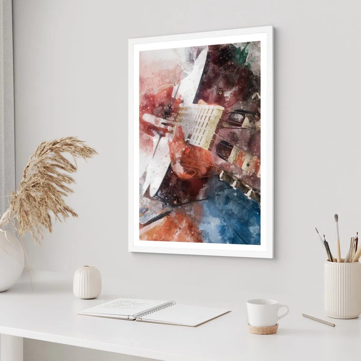 Affisch i vit ram - Vad tycker du om det? - 70x100 cm