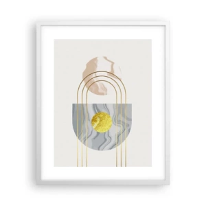 Affisch i vit ram - Ljushet och sken - 40x50 cm