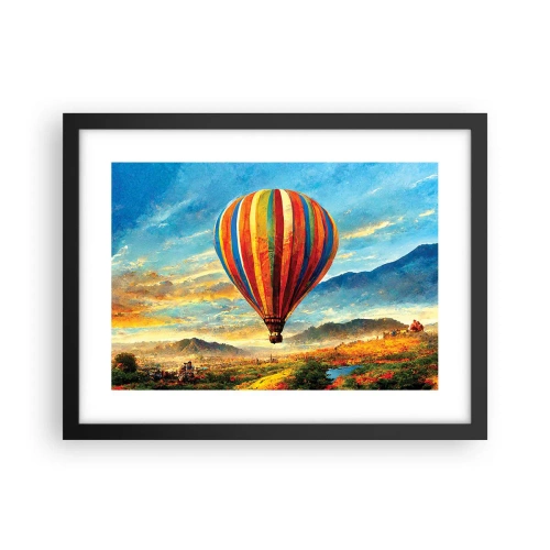 Affisch i svart ram - I tystnad ser man mer - 40x30 cm