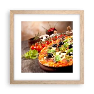 Affisch i ram av ljusek - Ingredienser ur jorden - 30x30 cm