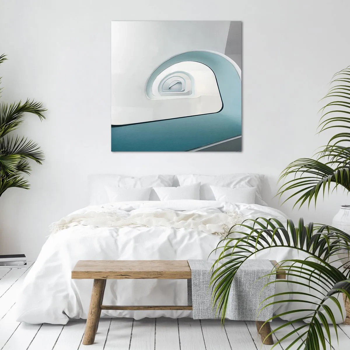 Canvastavla - Bild på duk - Till det blåas botten - 50x50 cm