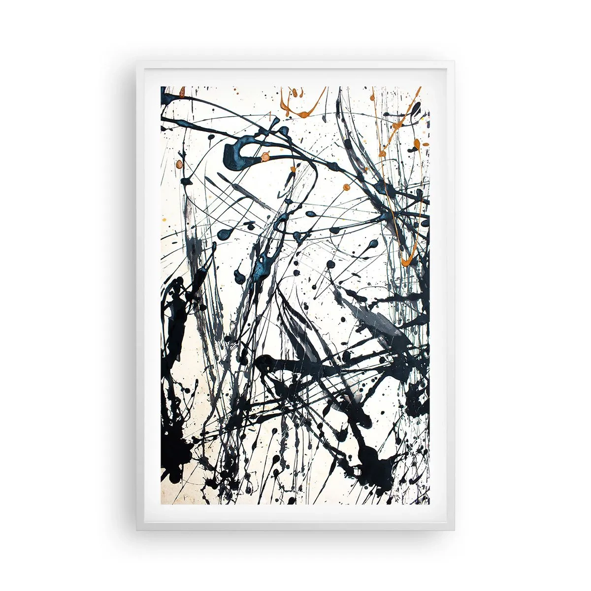 Affisch i vit ram - Expressionistisk abstraktion - 61x91 cm