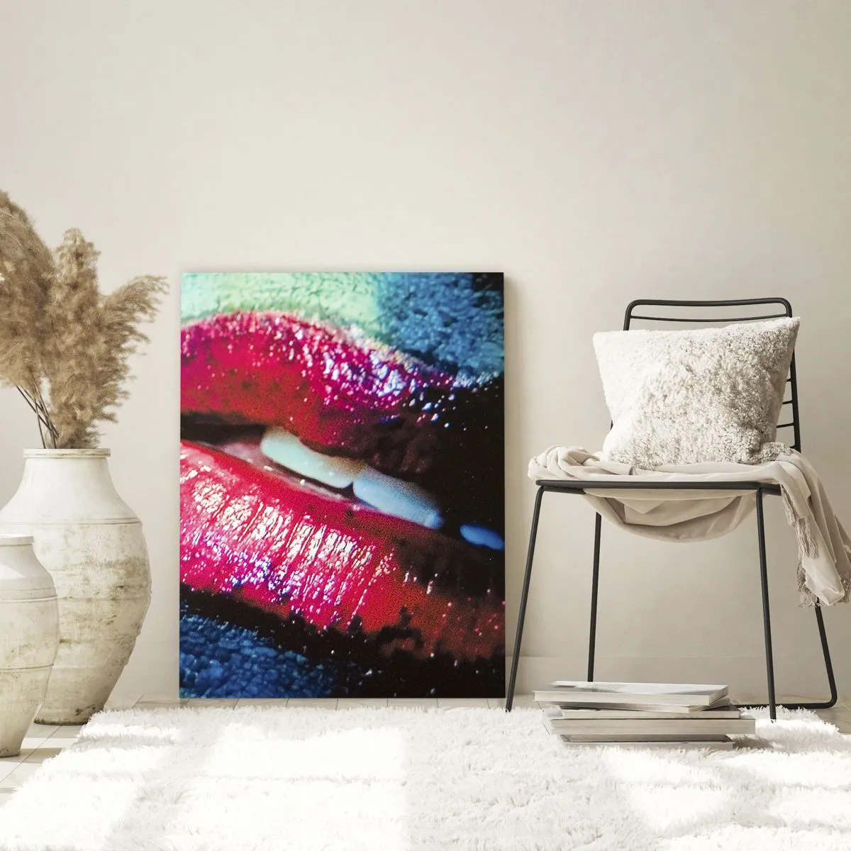 Glastavla - Bild på glas - Sensuella och oroväckande - 50x70 cm