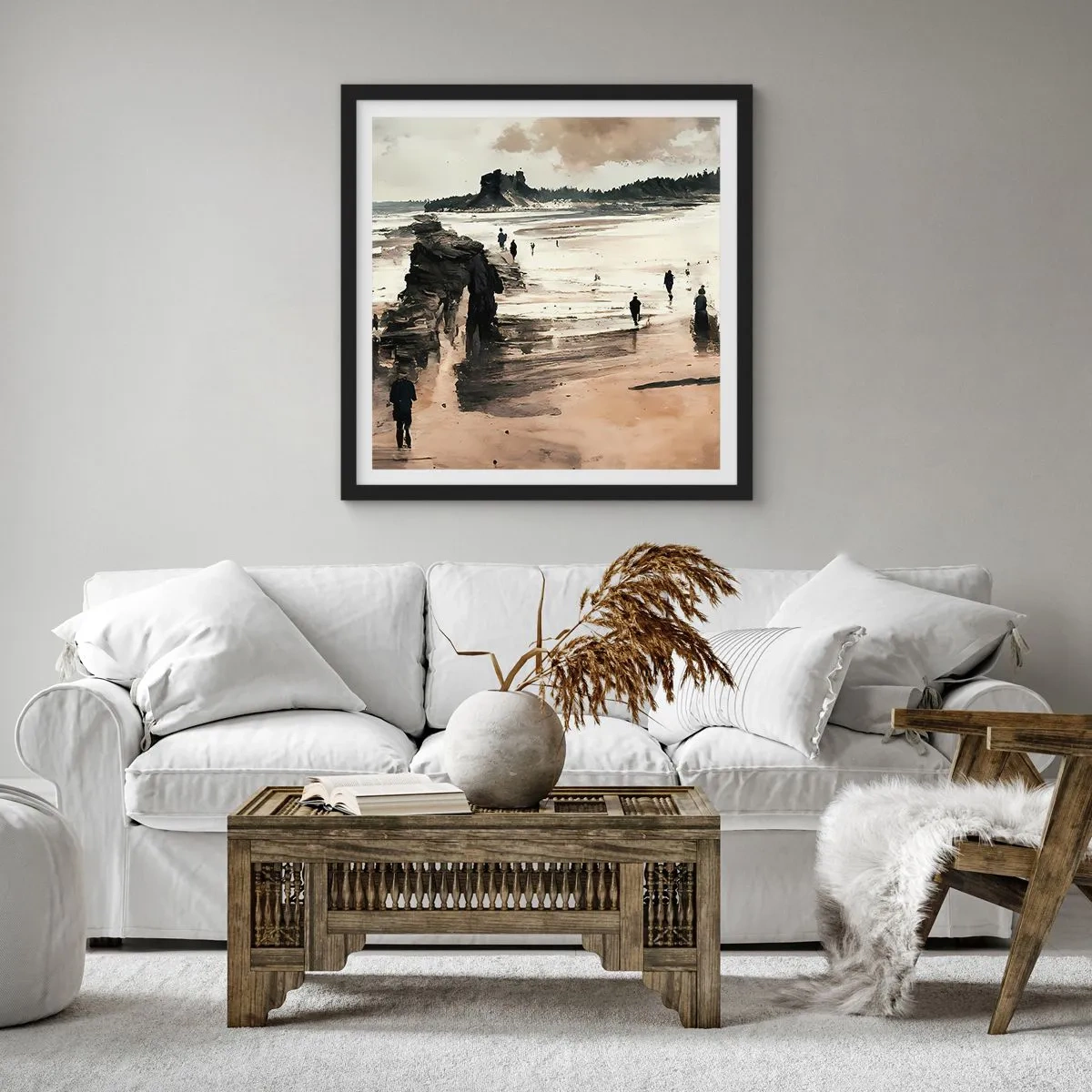 Affisch i svart ram - Framkallade - 40x40 cm