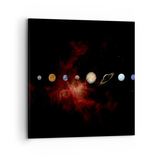 Canvastavla - Bild på duk - Vårt grannskap - 70x70 cm