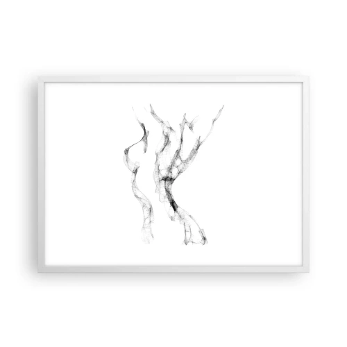 Affisch i vit ram - Vacker och stark - 70x50 cm