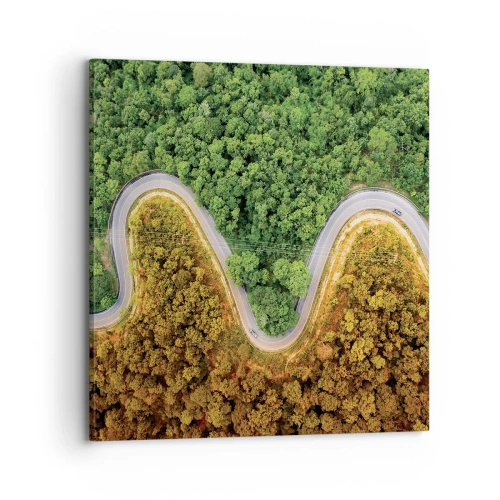 Canvastavla - Bild på duk - Gränser och genombrott - 70x70 cm