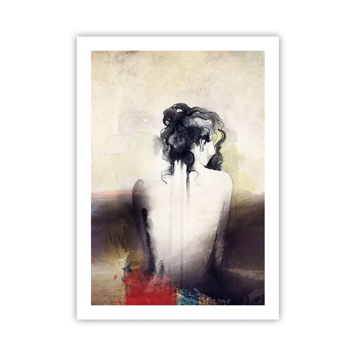 Affisch - Moderata linjer, ovala former - 50x70 cm