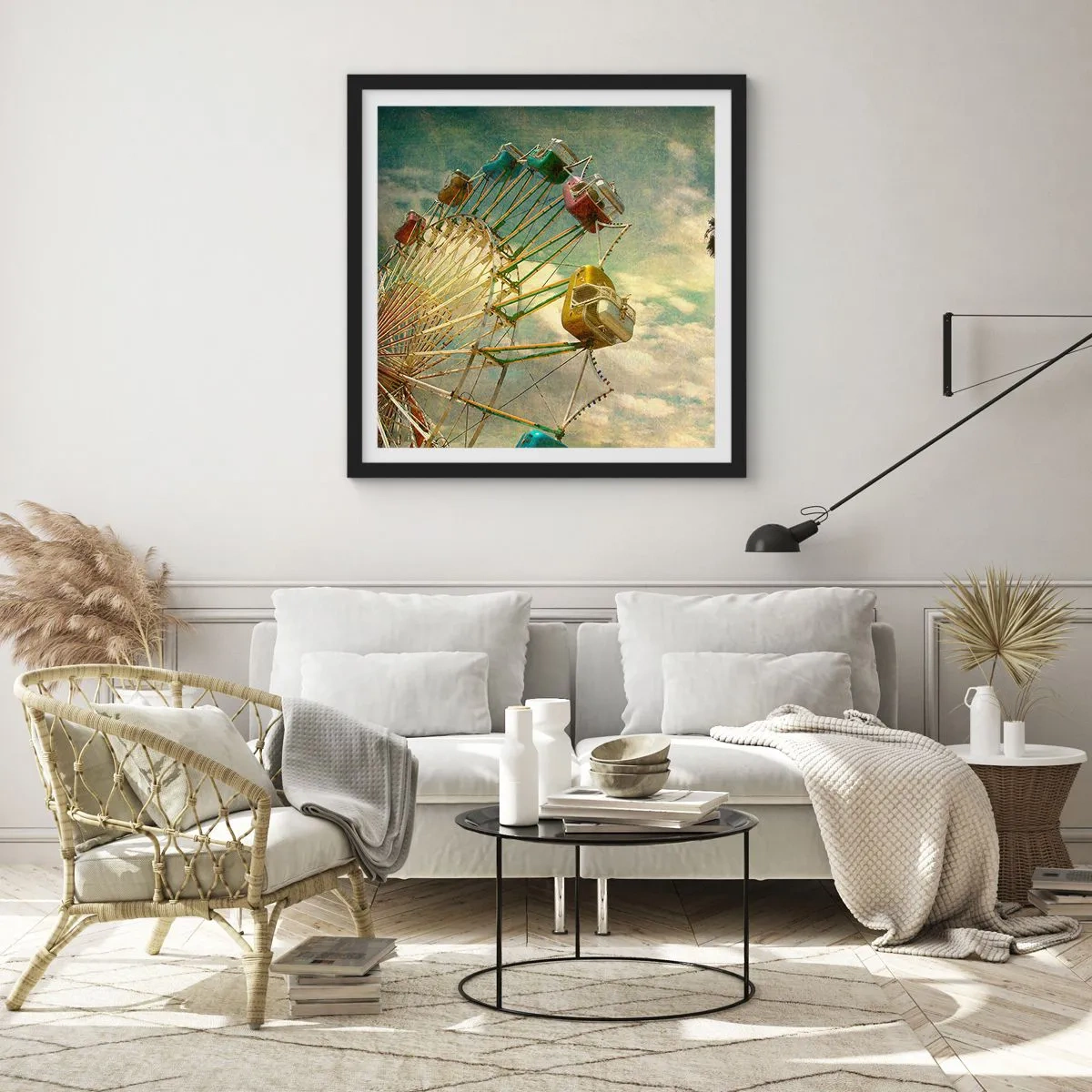 Affisch i svart ram - Kommer att bli, kommer att bli kul.... - 50x50 cm