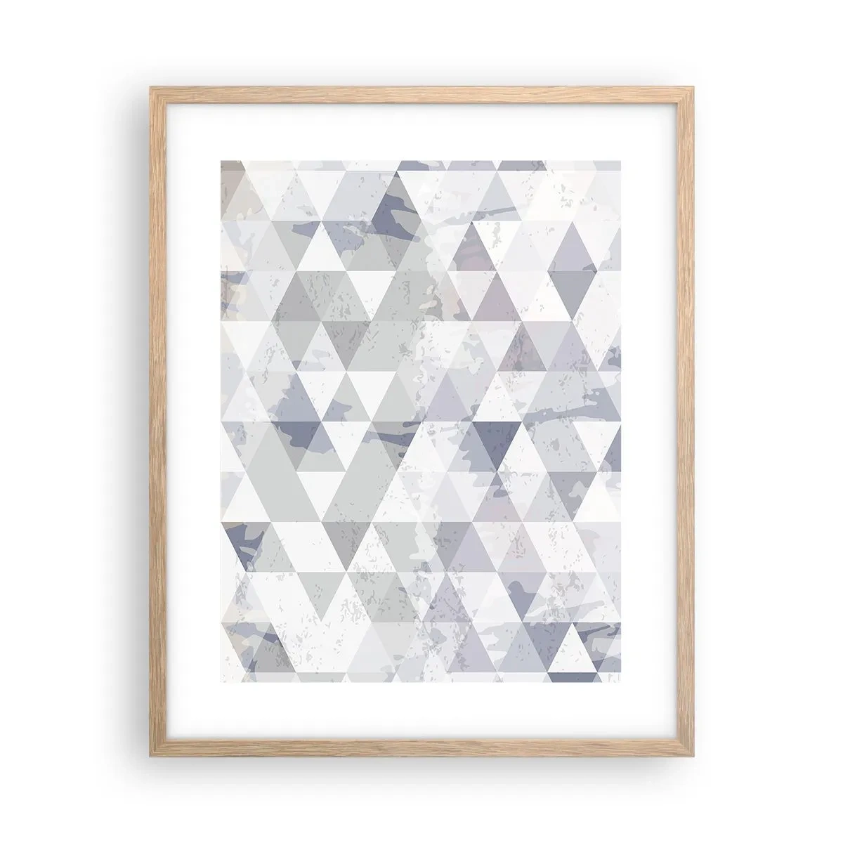 Affisch i ram av ljusek - Trianglar - 40x50 cm