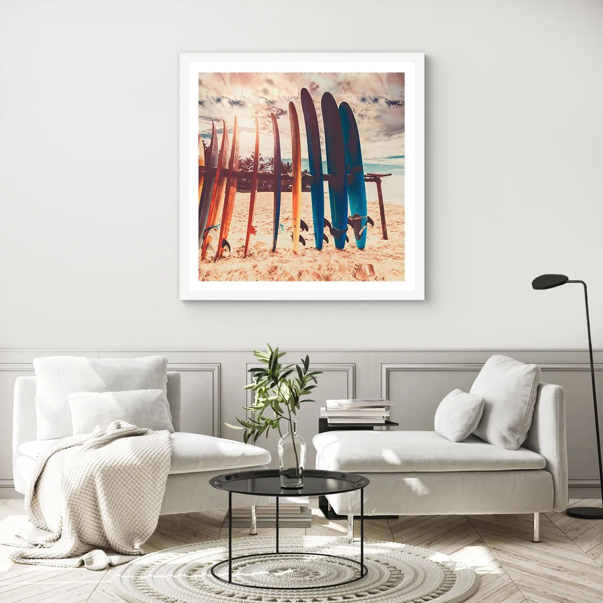 Affisch i vit ram - God natt, vi ses imorgon - 50x50 cm