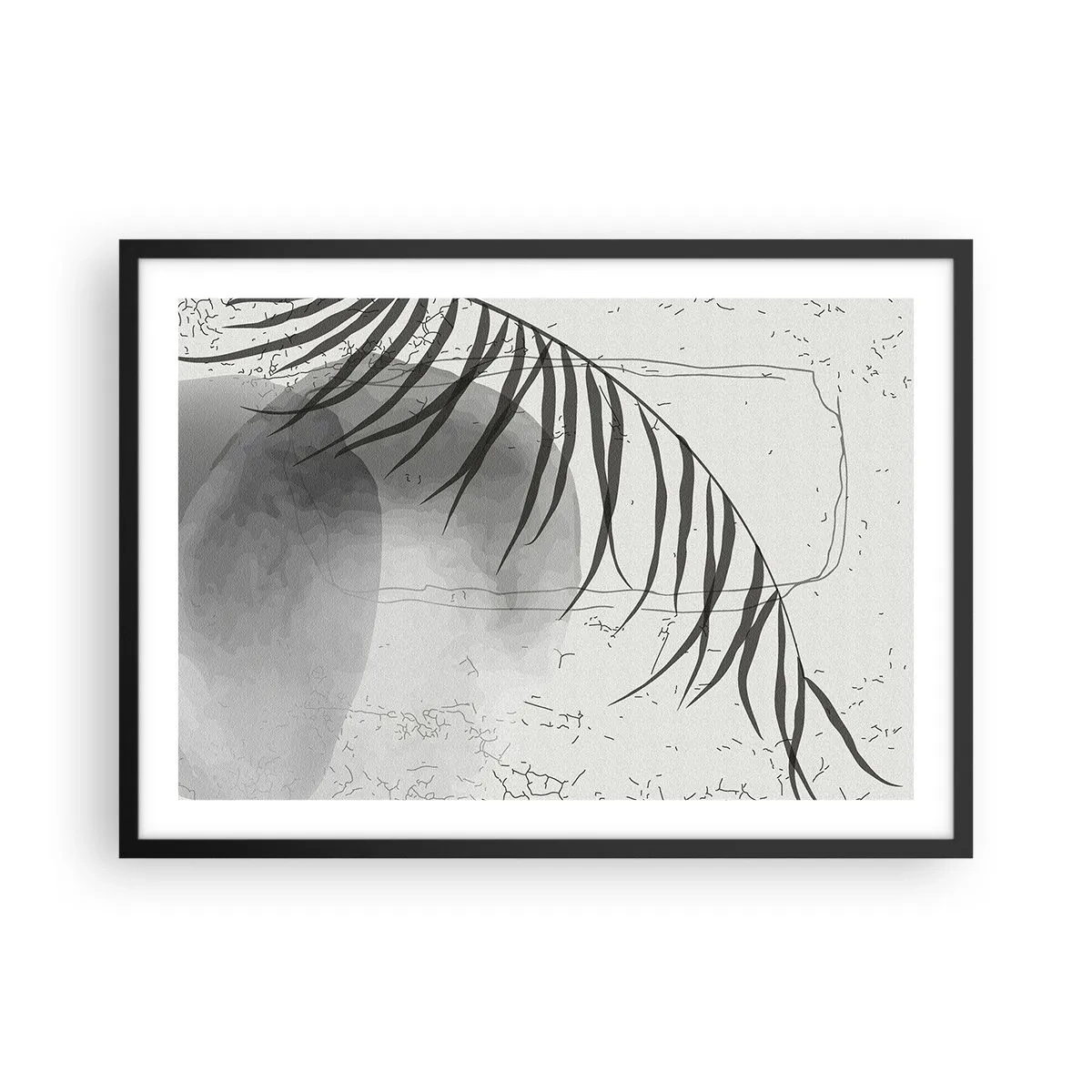 Affisch i svart ram - Den subtila exotismen i naturen - 70x50 cm