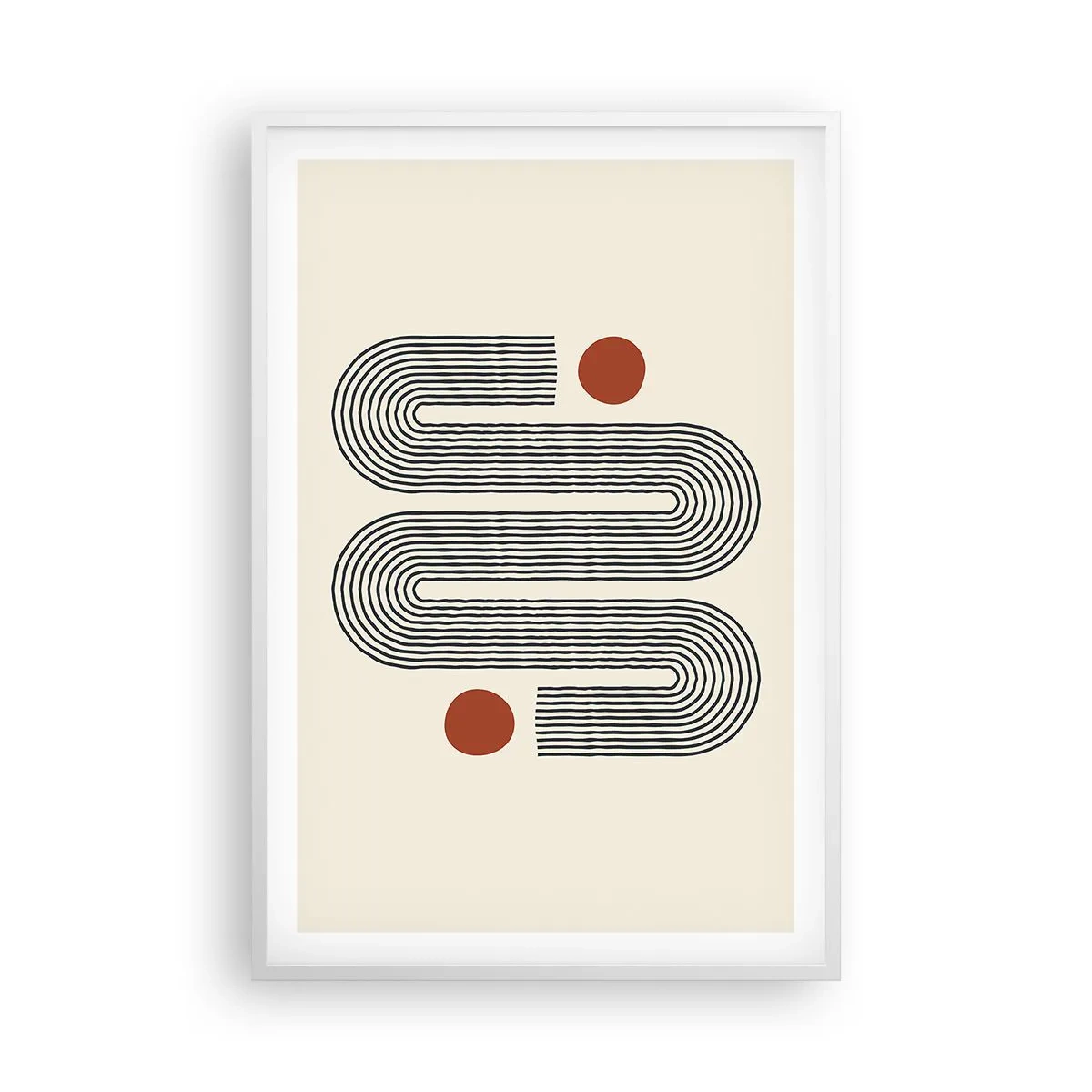 Affisch i vit ram - från början till slutet - 61x91 cm