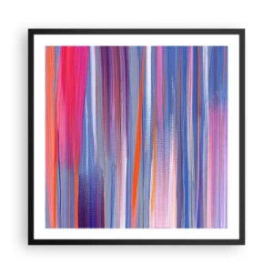 Affisch i svart ram - Uppstigning i regnbåge - 60x60 cm