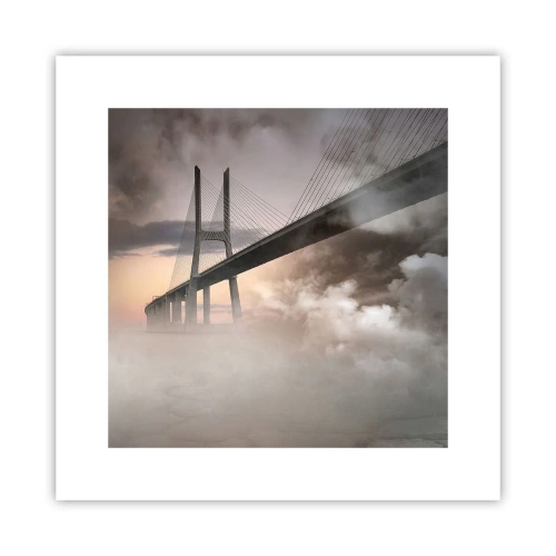 Affisch - Vid en flod som inte finns  - 30x30 cm