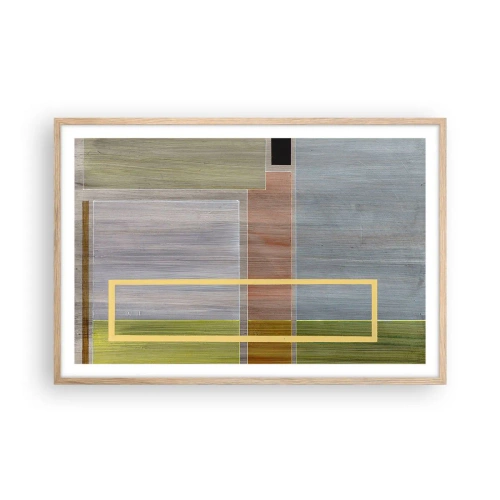 Affisch i ram av ljusek - Rakt och lugnt - 91x61 cm