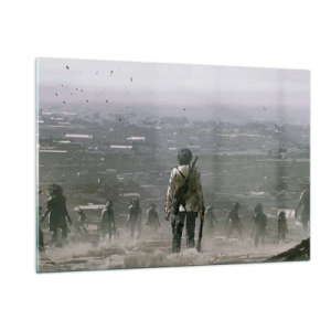 Glastavla - Bild på glas - Den siste rättvise? - 120x80 cm