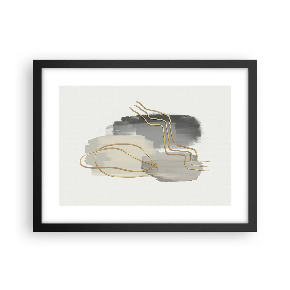 Affisch i svart ram - Varaktighet och rörelse - 40x30 cm