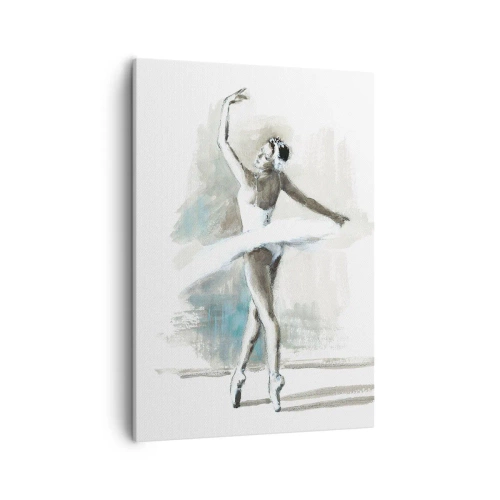 Canvastavla - Bild på duk - Förtrollad i en svan - 50x70 cm