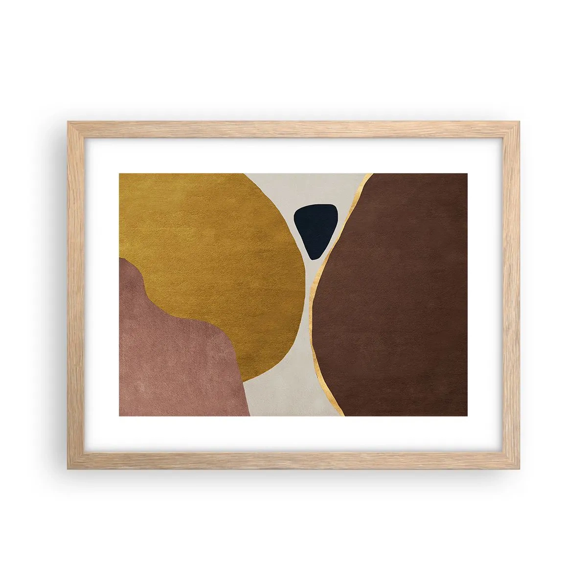 Affisch i ram av ljusek - Abstraktion - en plats i rymden - 40x30 cm