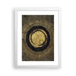 Affisch i vit ram - Glamourös komposition - 30x40 cm