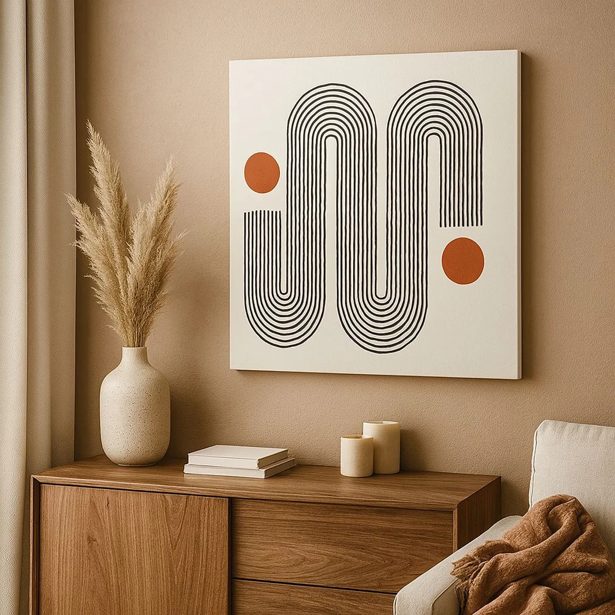 Canvastavla - Bild på duk - från början till slutet - 30x30 cm