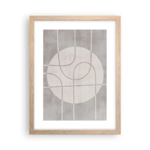 Affisch i ram av ljusek - Cirkulärt och rakt fram - 30x40 cm