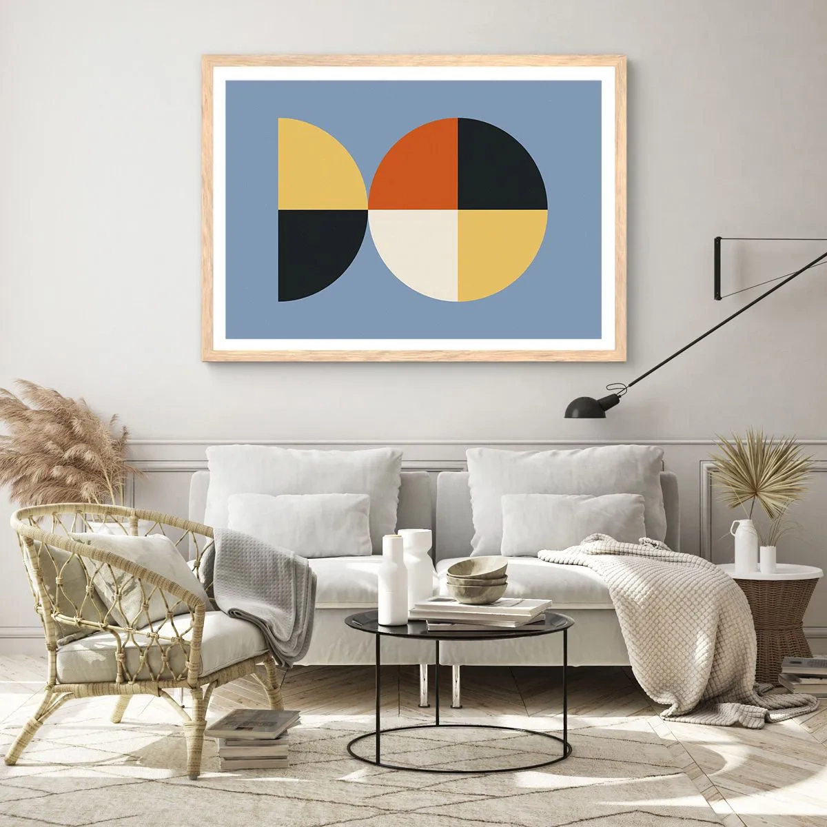 Affisch i ram av ljusek - Titta och räkna - 100x70 cm