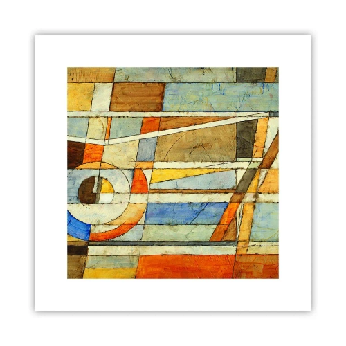 Affisch - Kubismen på bygget - 30x30 cm